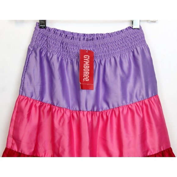 NEW 2010 Gymboree Fairy Fashionable Tiered Satin Skirt sz 7 Shirred Elastic Wais - Picture 2 of 9